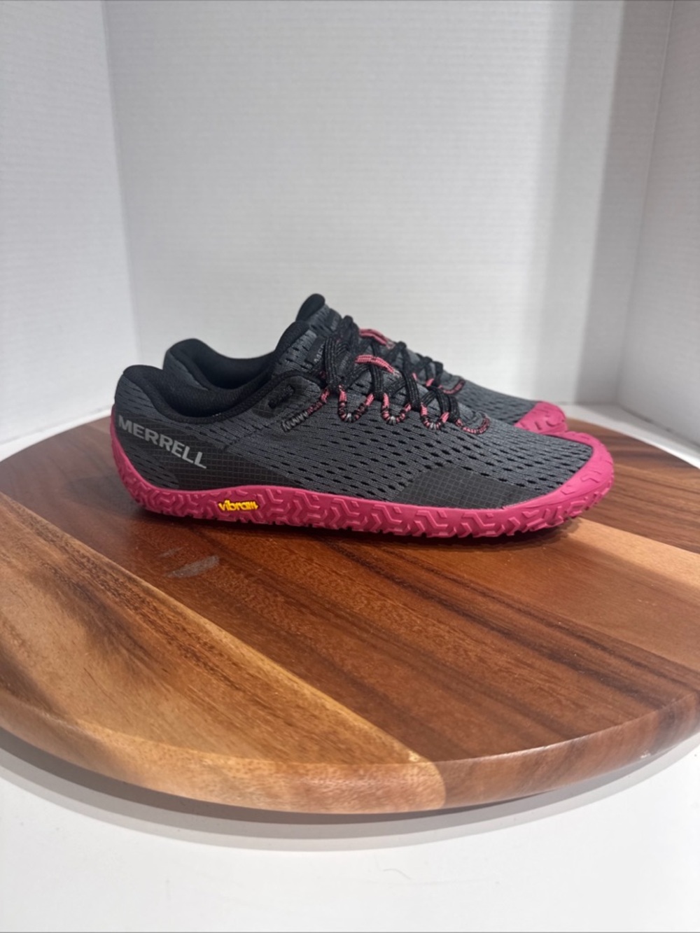 Merrell Vapor Glove 6 Women's Size 7.5 Gray/Purple Mesh Athletic Running